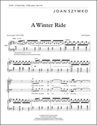 A Winter Ride TTBB choral sheet music cover Thumbnail